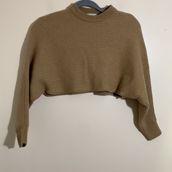 Aritzia Wilfred Lolan wool Sweater Tan Size XS - Picture 4 of 10